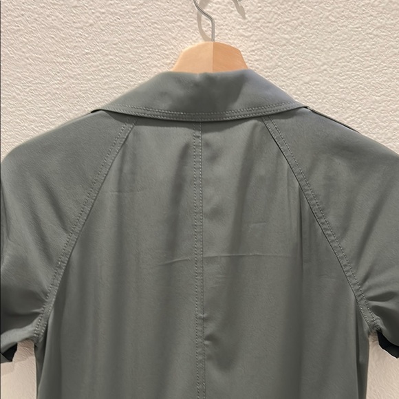 Rachel Roy beautiful petite dark green front tie mini dress - Picture 4 of 8